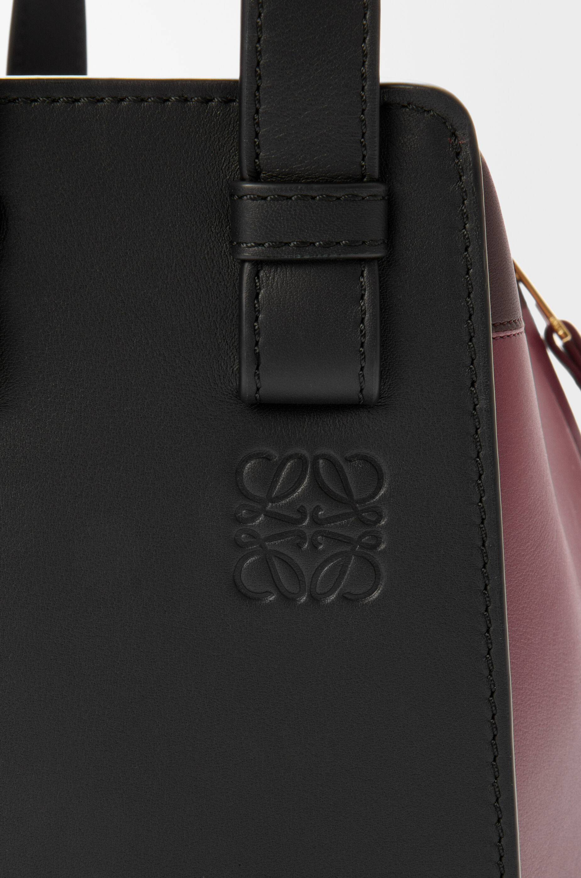 ハンモックバッグ コンパクト（ナパカーフ） ブラック - LOEWE