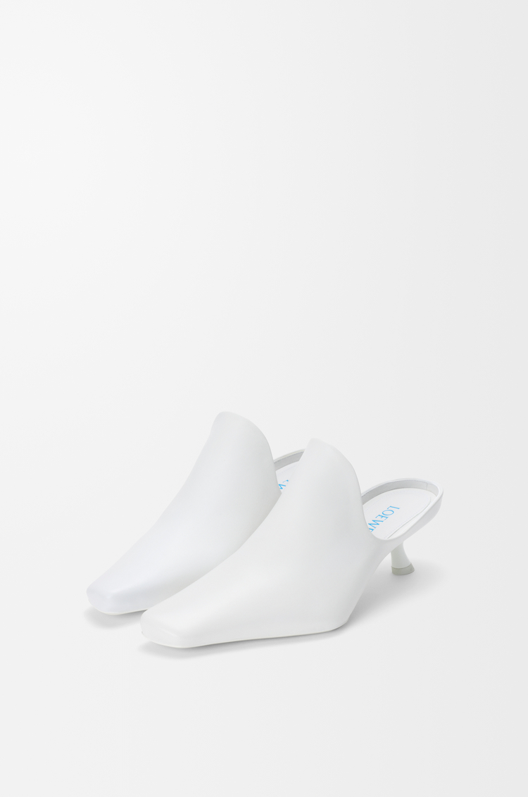 LOEWE Emily mule in lambskin Optic White