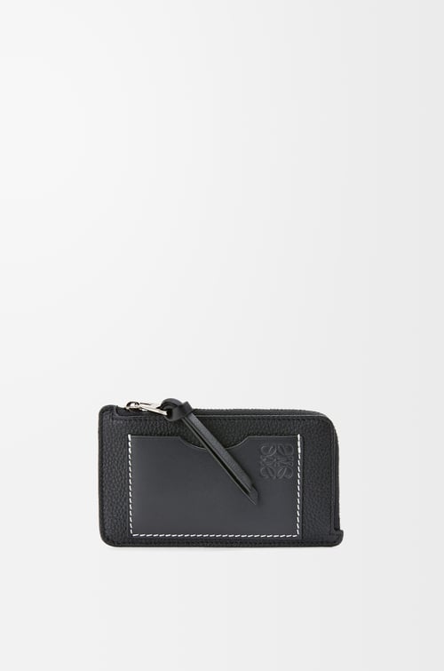 LOEWE コインカードホルダー（ソフトグレインカーフ） ブラック