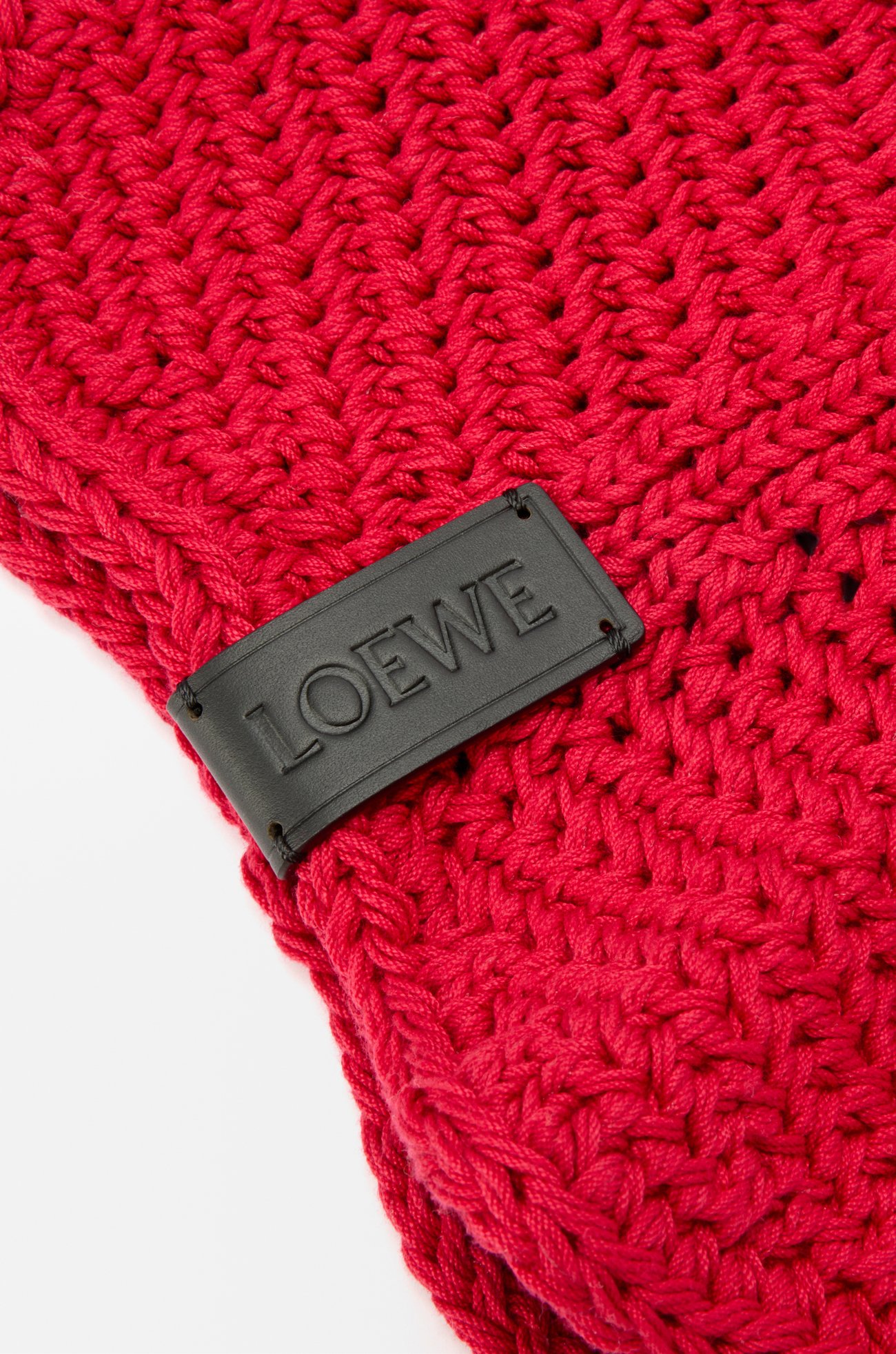 LOEWE Tomato bucket hat in cotton Red/Green