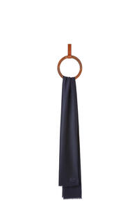 LOEWE Scarf in cashmere Navy Blue