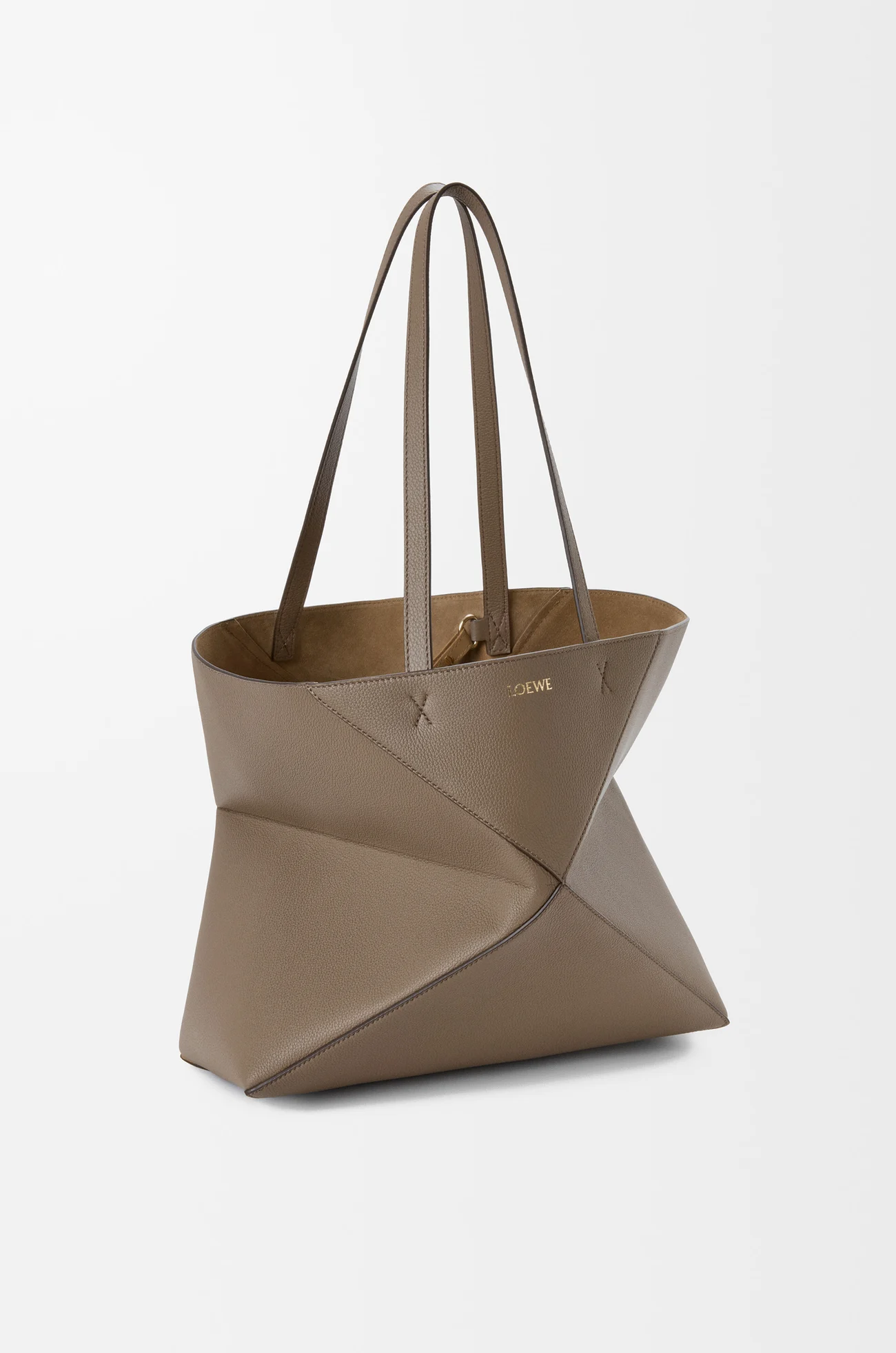 LOEWE パズルフォルド トート ホリゾンタル ミディアム（ソフトグレインカーフ） トープ