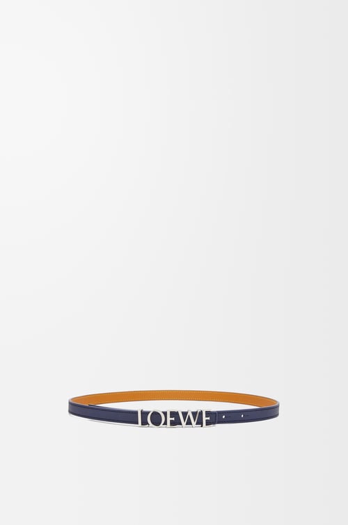 LOEWE Cinturón LOEWE en piel de ternera Azul Abismo/Paladio plp_rd