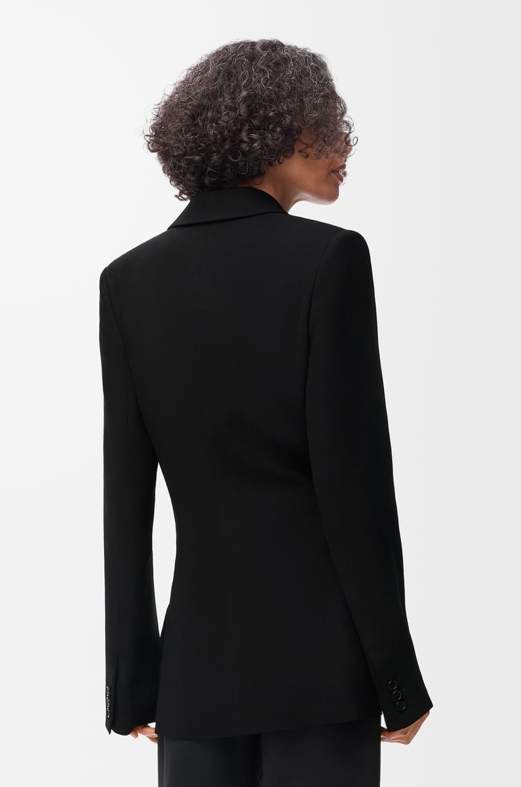 LOEWE Chaqueta en mezcla de viscosa elástica Negro