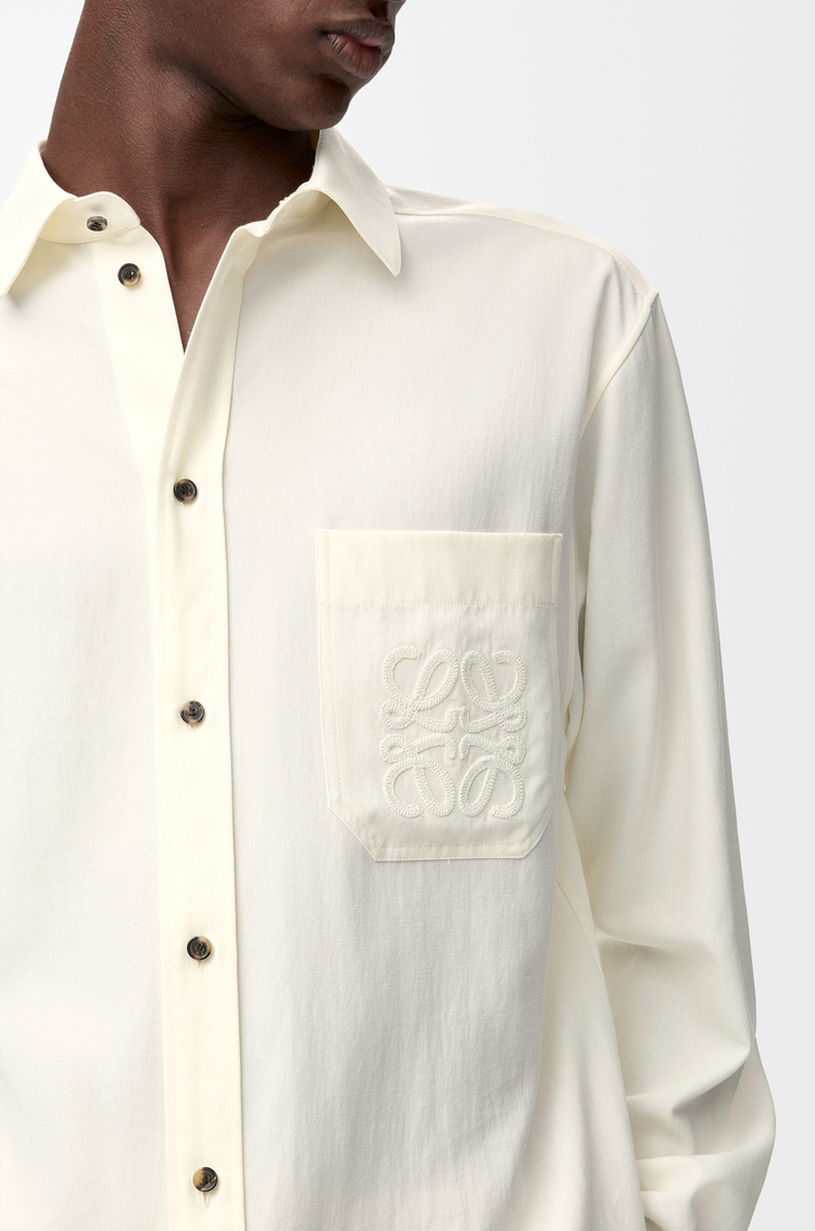 LOEWE Camisa en lyocell Marfil