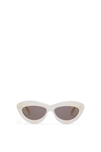 LOEWE Gafas de sol cat-eye en acetato Marfil/Blanco