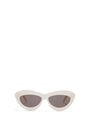 LOEWE Cateye sunglasses in acetate Ivory/White
