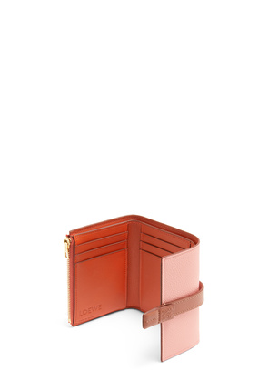 LOEWE Small vertical wallet in soft grained calfskin Blossom/Tan plp_rd