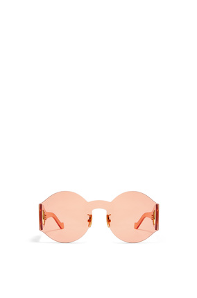 LOEWE Round mask sunglasses in nylon Orange plp_rd