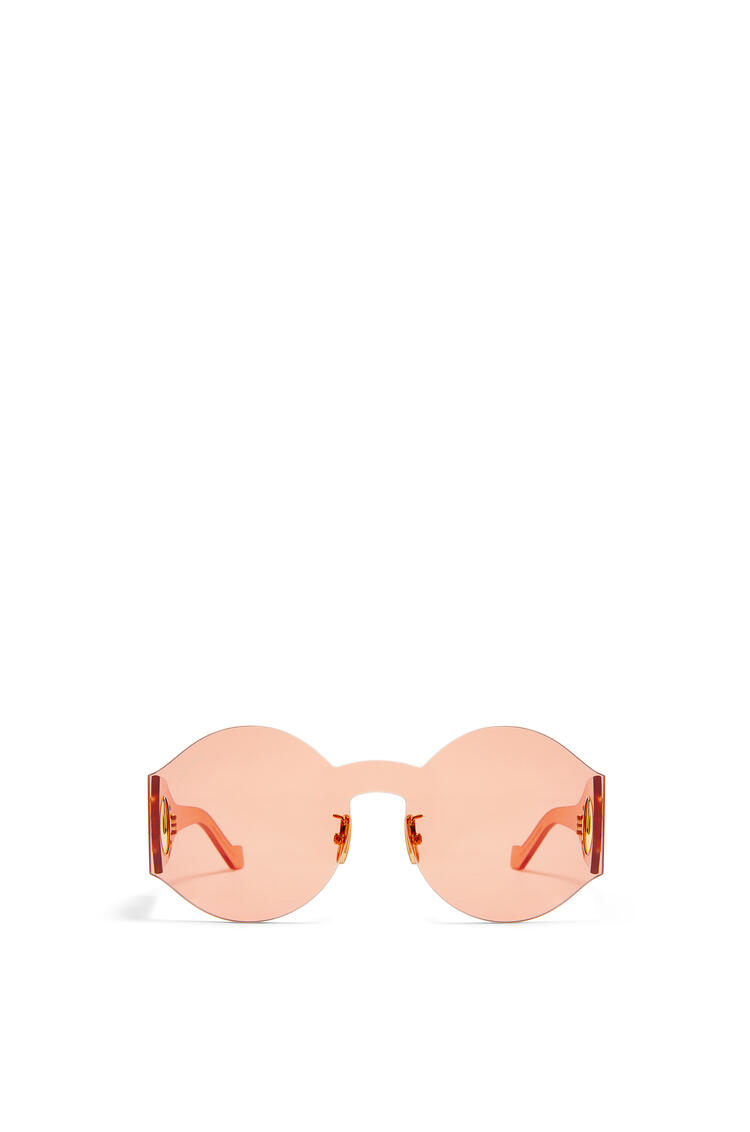 LOEWE Gafas de sol montura máscara redondeada en nylon  Naranja