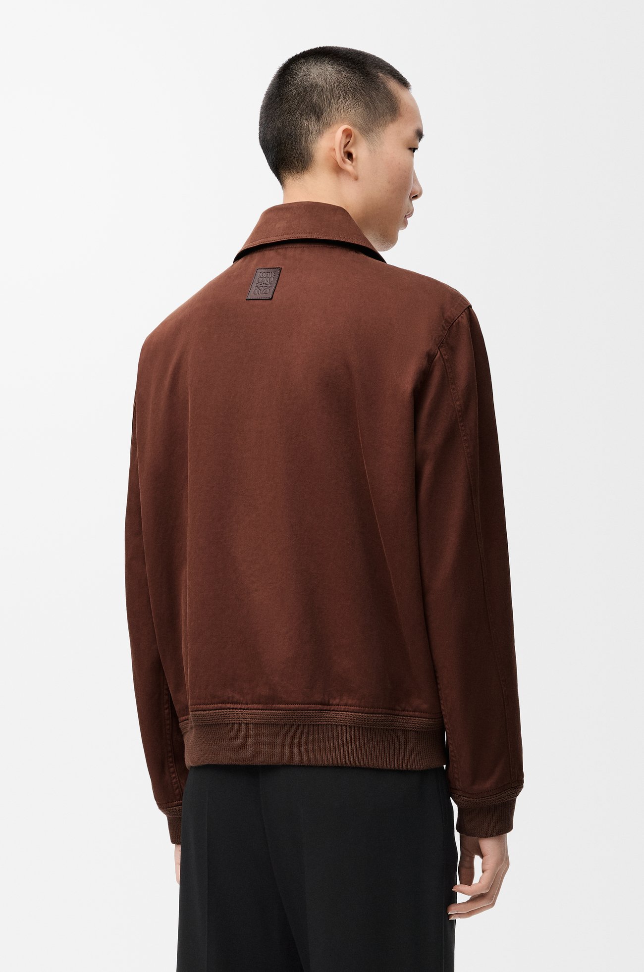 LOEWE Jacket in cotton Brown/Dark Brown