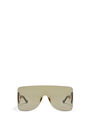 LOEWE Rectangular mask sunglasses in nylon Dark Green