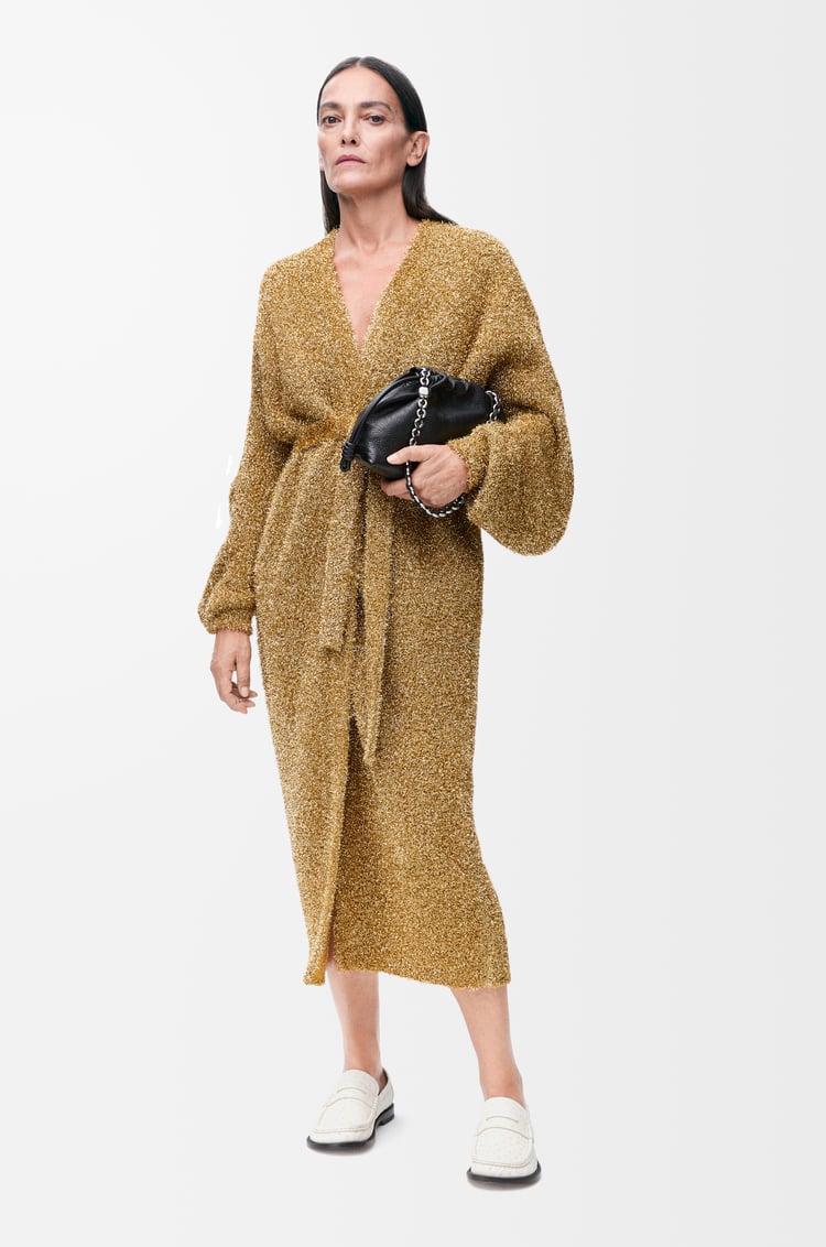 LOEWE ロング カーディガン（ルレックス） ゴールド