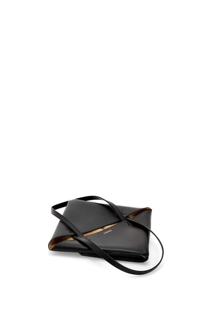LOEWE Puzzle Fold Tote in shiny calfskin Black plp_rd