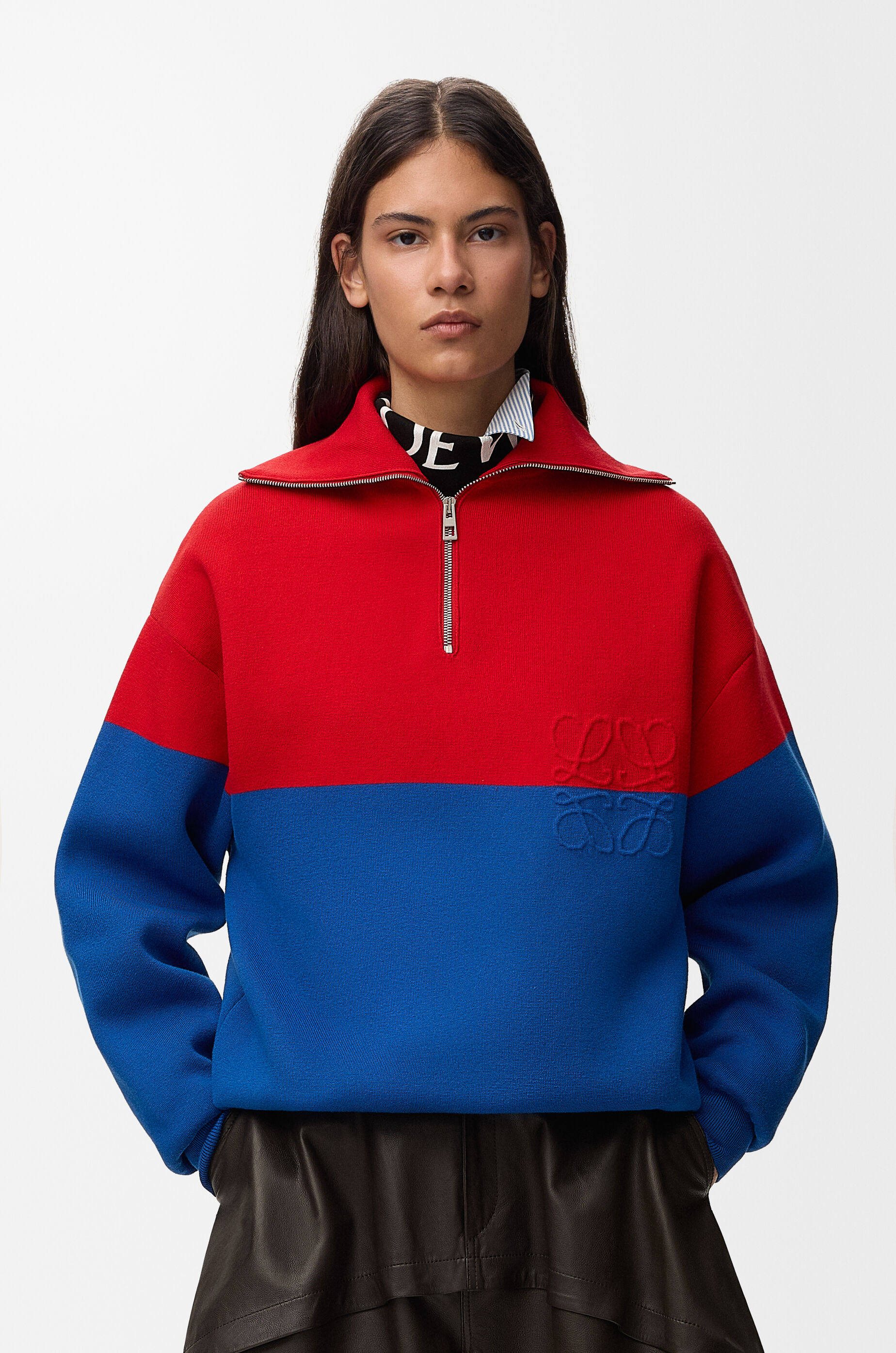 Sweater in cotton Red - LOEWE APAC official website