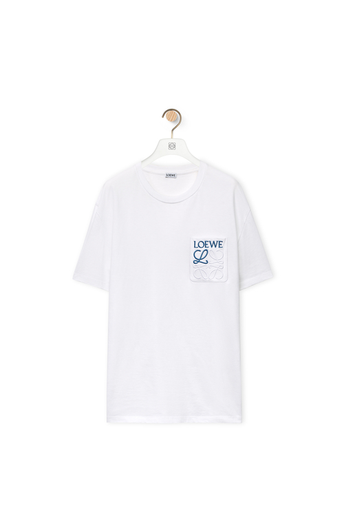LOEWE ホワイト 半袖Tシャツ 