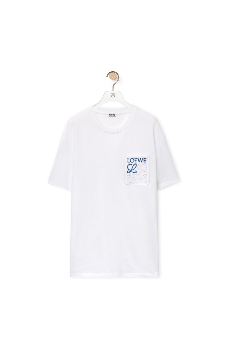 LOEWE Camiseta de corte holgado en algodón Blanco