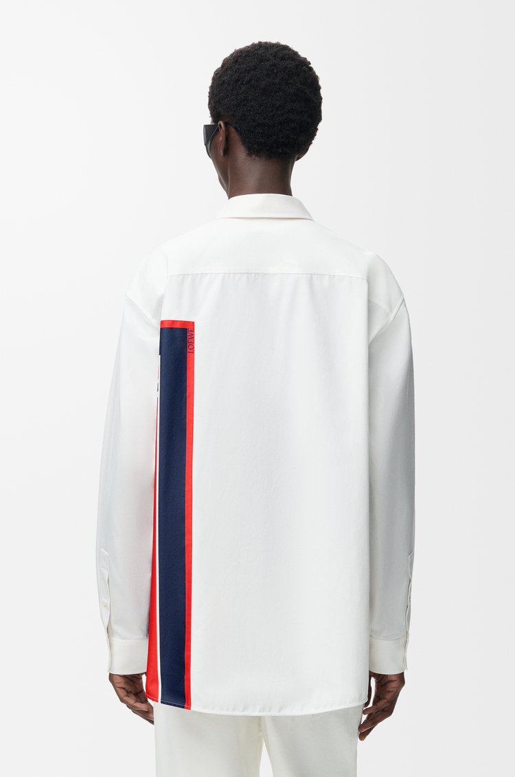 LOEWE Shirt in cotton Red/Multicolour
