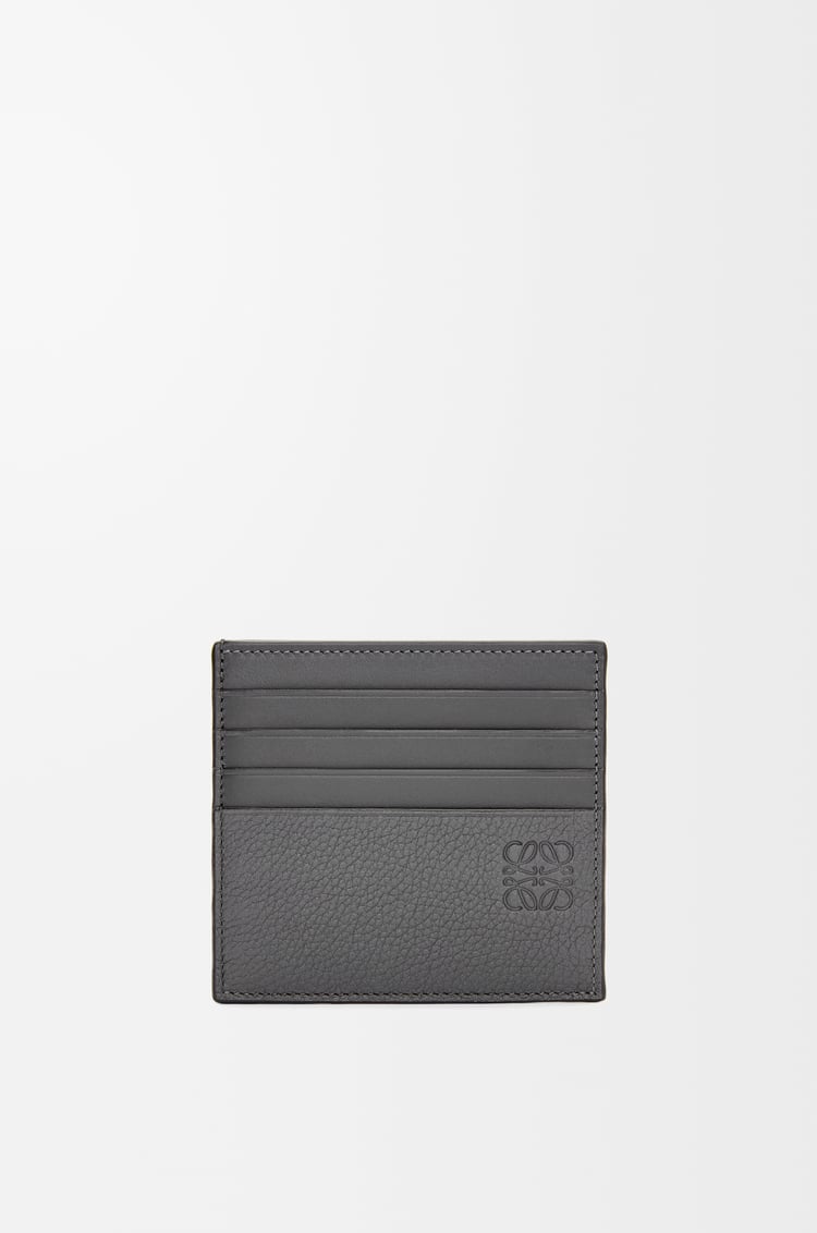 LOEWE Open cardholder in soft grained calfskin Anthracite