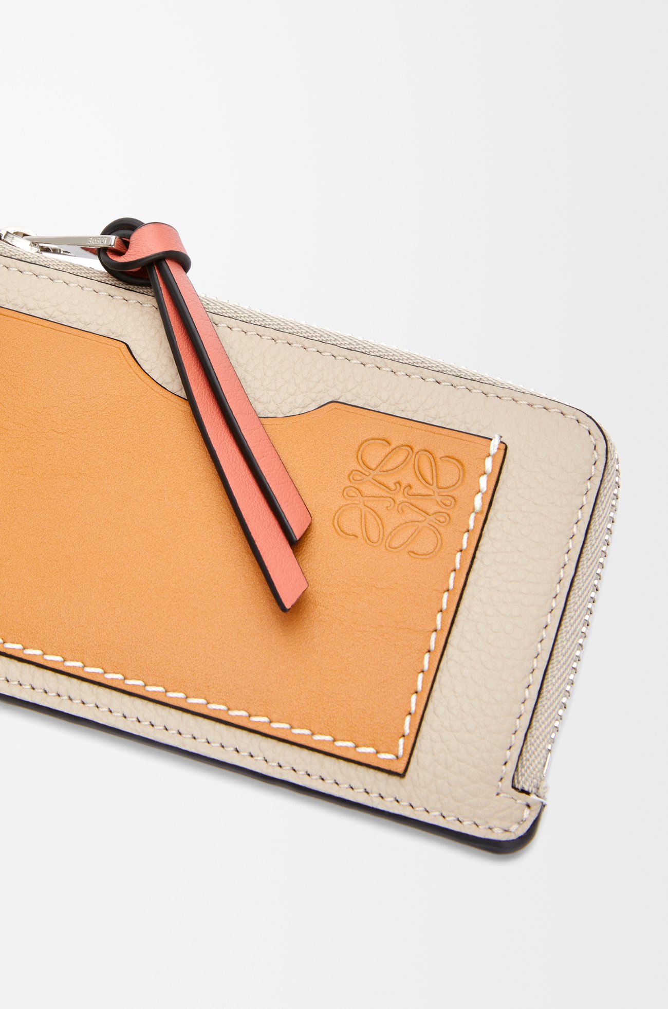 LOEWE Coin cardholder in soft grained calfskin Light Oat/Honey plp_rd