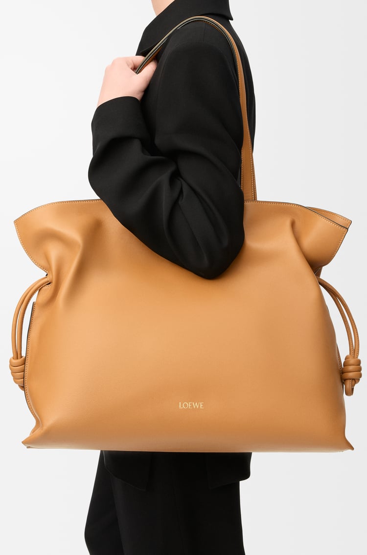 LOEWE XL Flamenco clutch in nappa calfskin Warm Desert