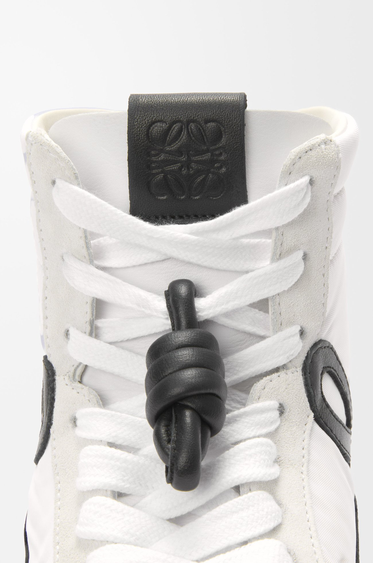 LOEWE Ballet Runner 2.0 high-top in nylon and calfskin White/Black
