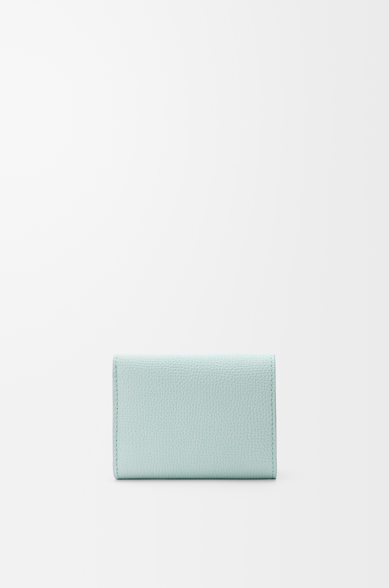 LOEWE Cartera con tres pliegues Anagram en piel de ternera Helado
