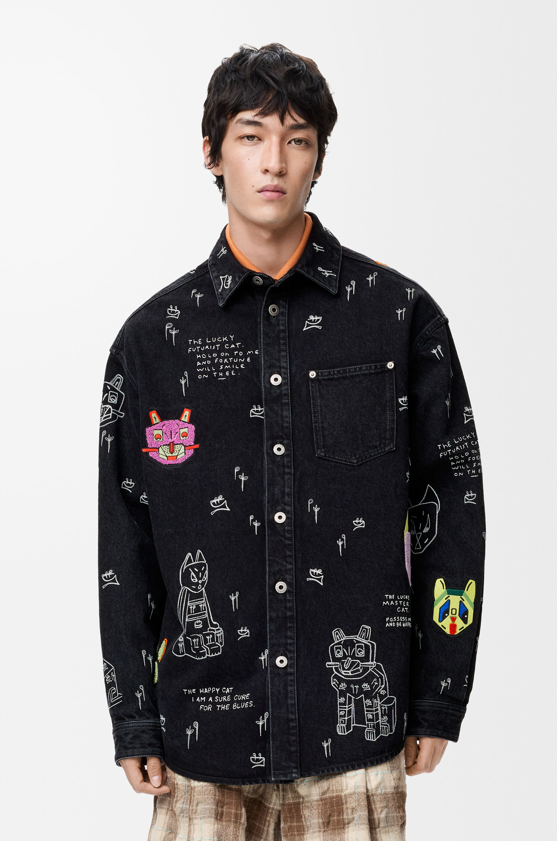 オーバーシャツ（デニム） ブラック - LOEWE Japan official website