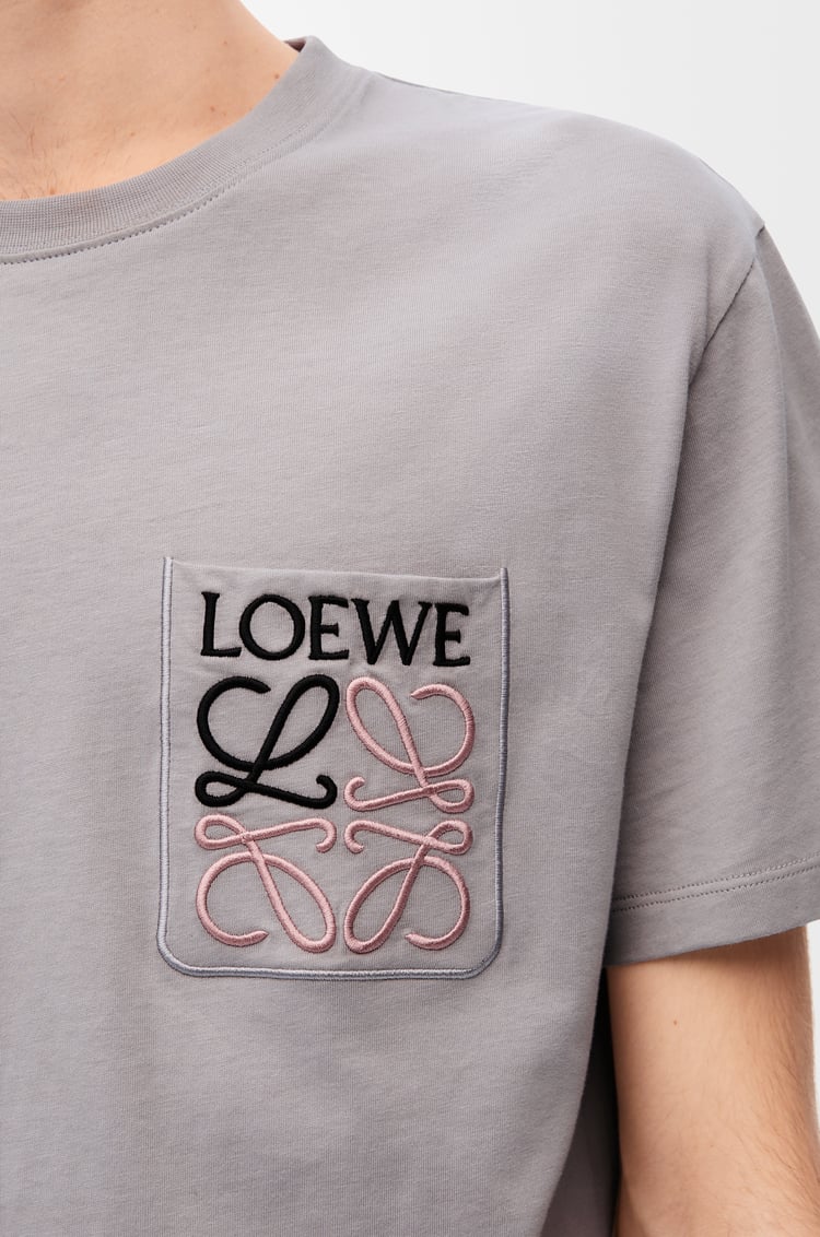 LOEWE Relaxed fit T-shirt in cotton Medium Grey