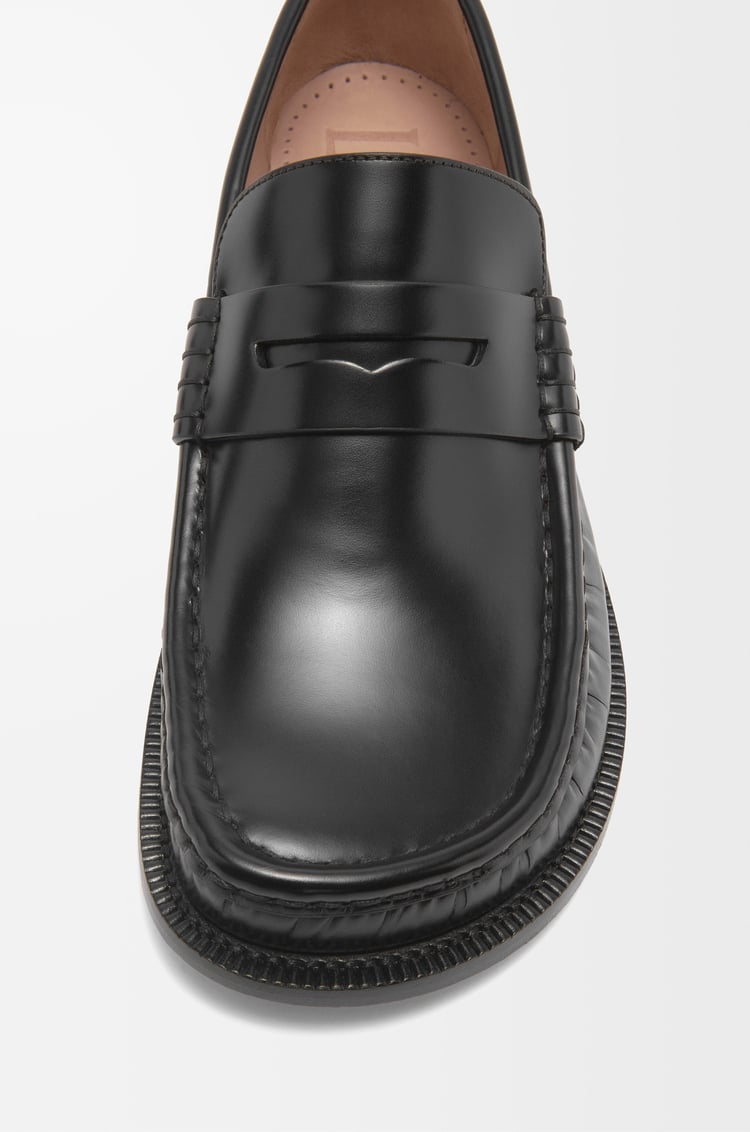 LOEWE Campo loafer in brushed calfskin Black