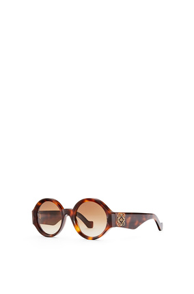 LOEWE Chunky round sunglasses in acetate Brown Havana plp_rd