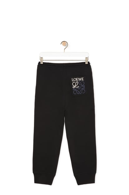 LOEWE Pantalón de chándal en algodón Negro plp_rd