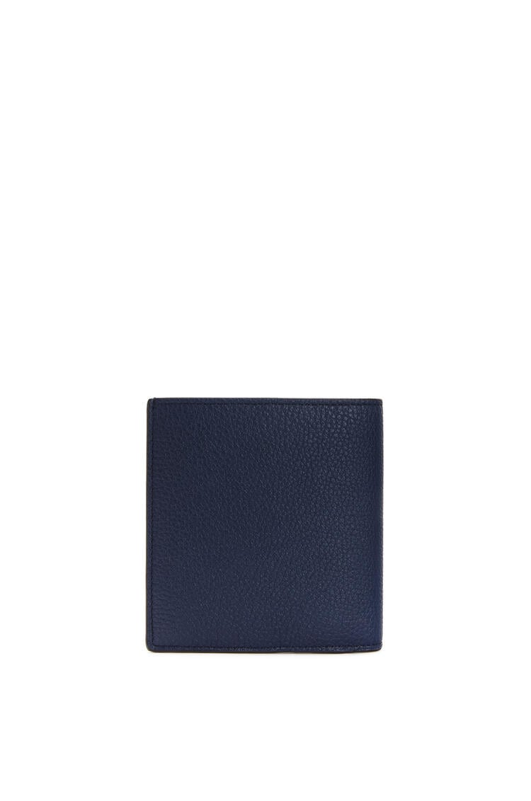 LOEWE Vertical bifold wallet in soft grained calfskin Ocean