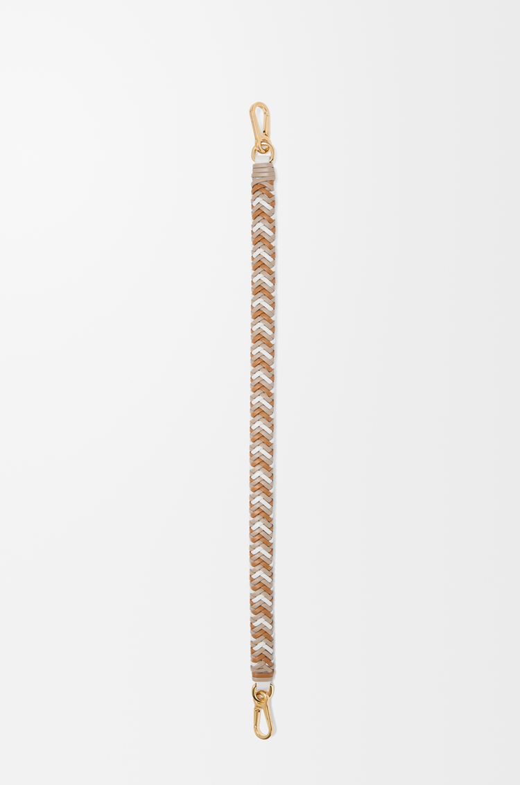 LOEWE Arrow short strap in calfskin Sand/Sea Salt