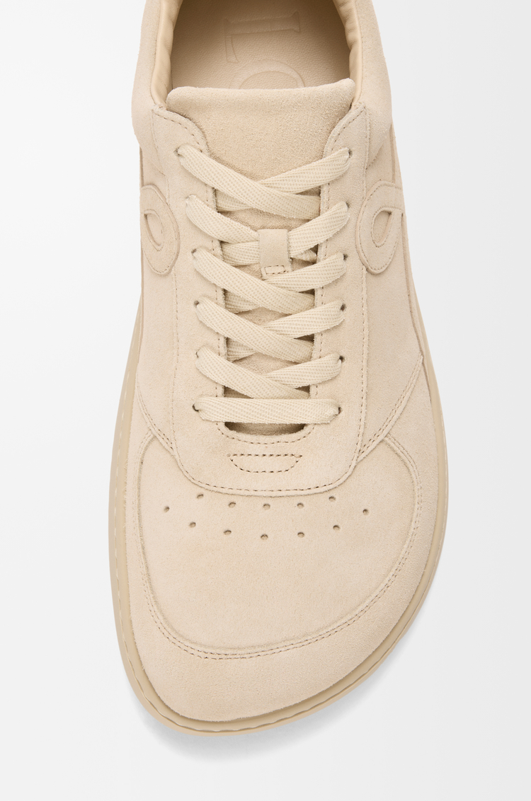 LOEWE Jambo sneaker in suede calfskin Oat Milk