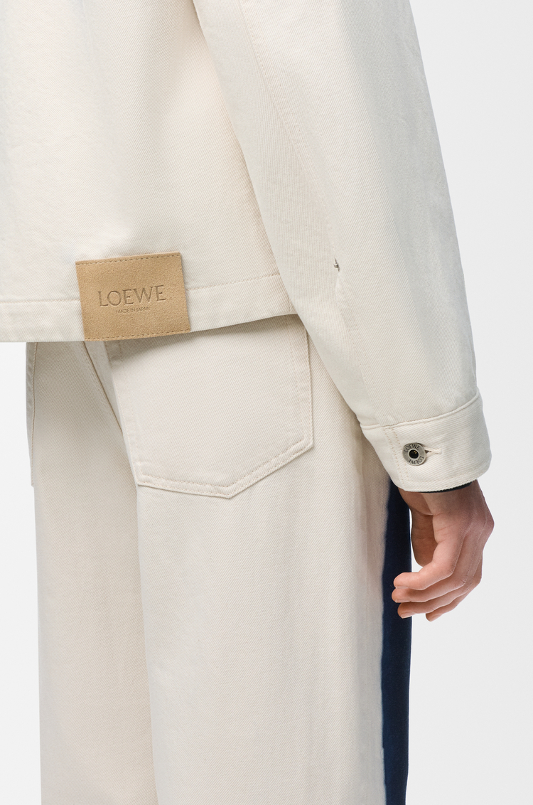 LOEWE Chaqueta Workwear en denim Blanco Roto/Azul