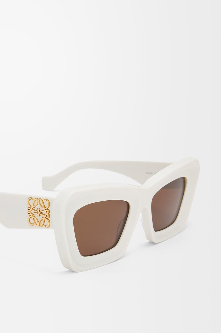 LOEWE Beveled Cateye sunglasses White/Ivory