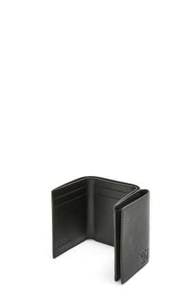 LOEWE Trifold wallet in soft grained calfskin Black plp_rd
