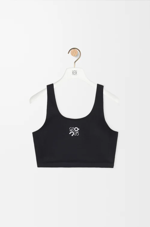 LOEWE Seamless bra in technical jersey Black