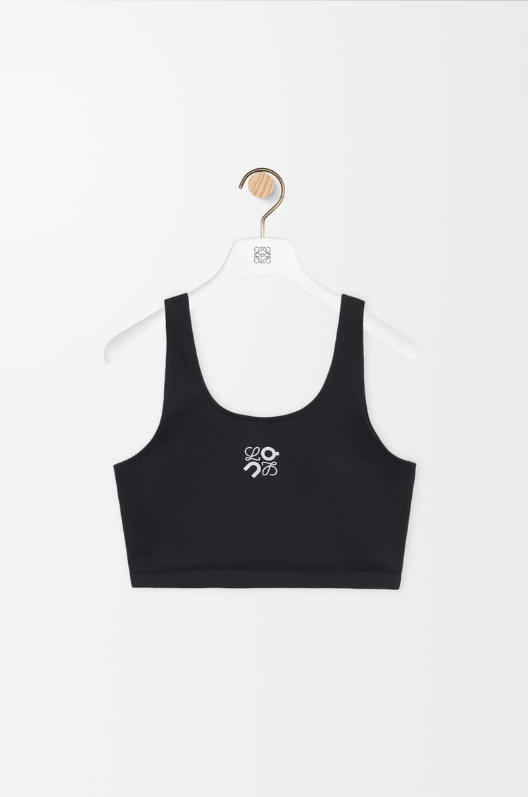 LOEWE Seamless bra in technical jersey Black