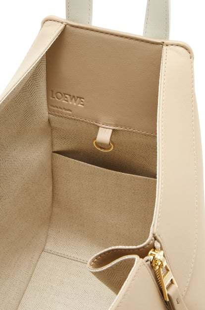 LOEWE Small Hammock bag in classic calfskin Soft White/Paper Craft plp_rd