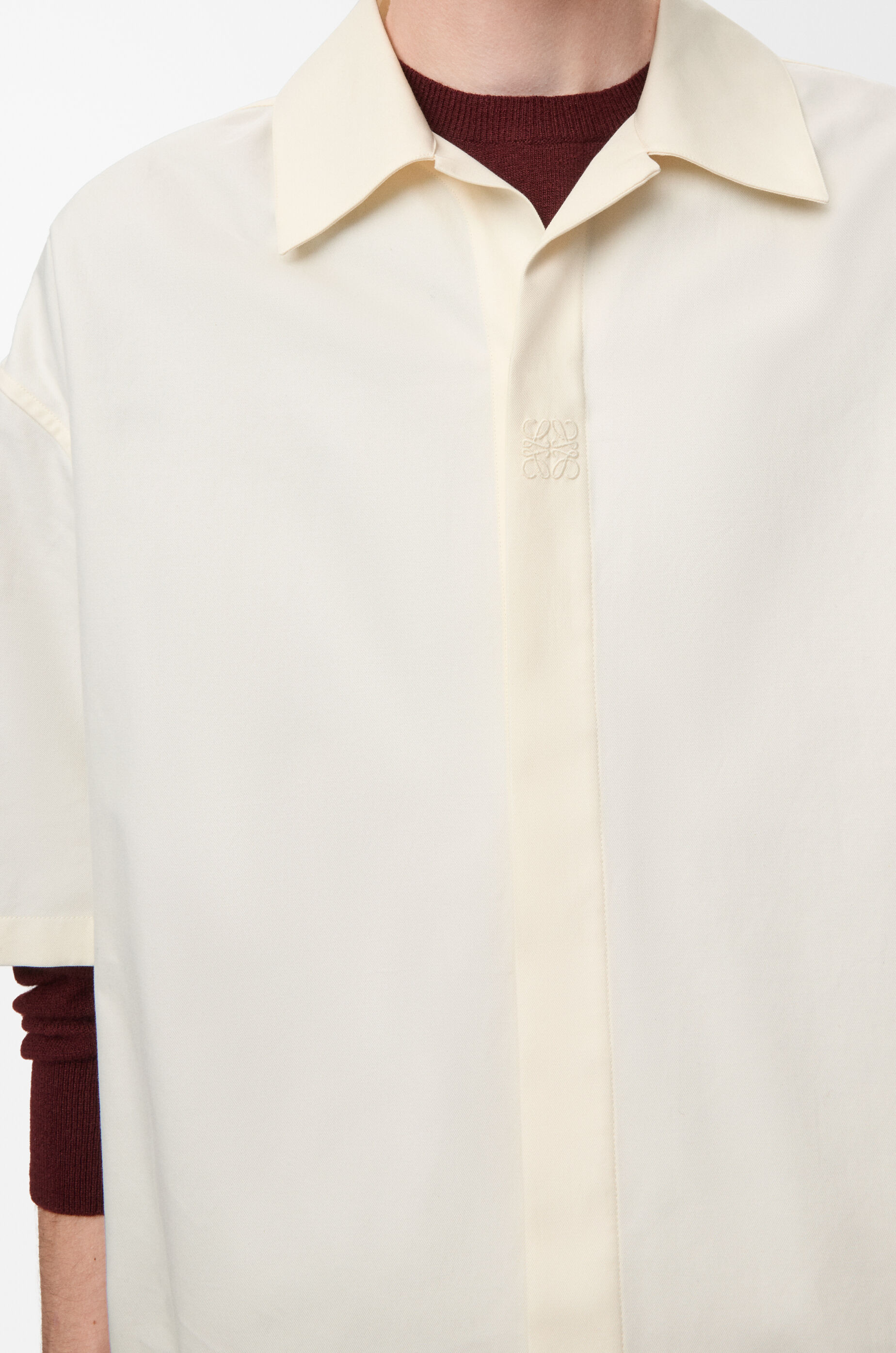 Short sleeve shirt in cotton White - LOEWE USA Official Website