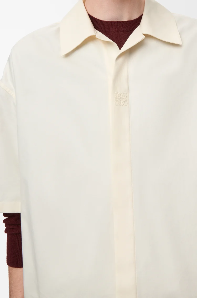 LOEWE Short sleeve shirt in cotton White