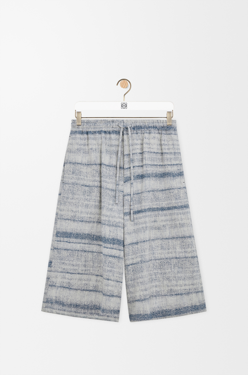 LOEWE 丹寧抽繩短褲 藍色