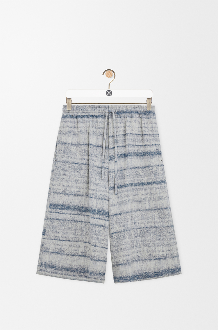 LOEWE 丹寧抽繩短褲 藍色