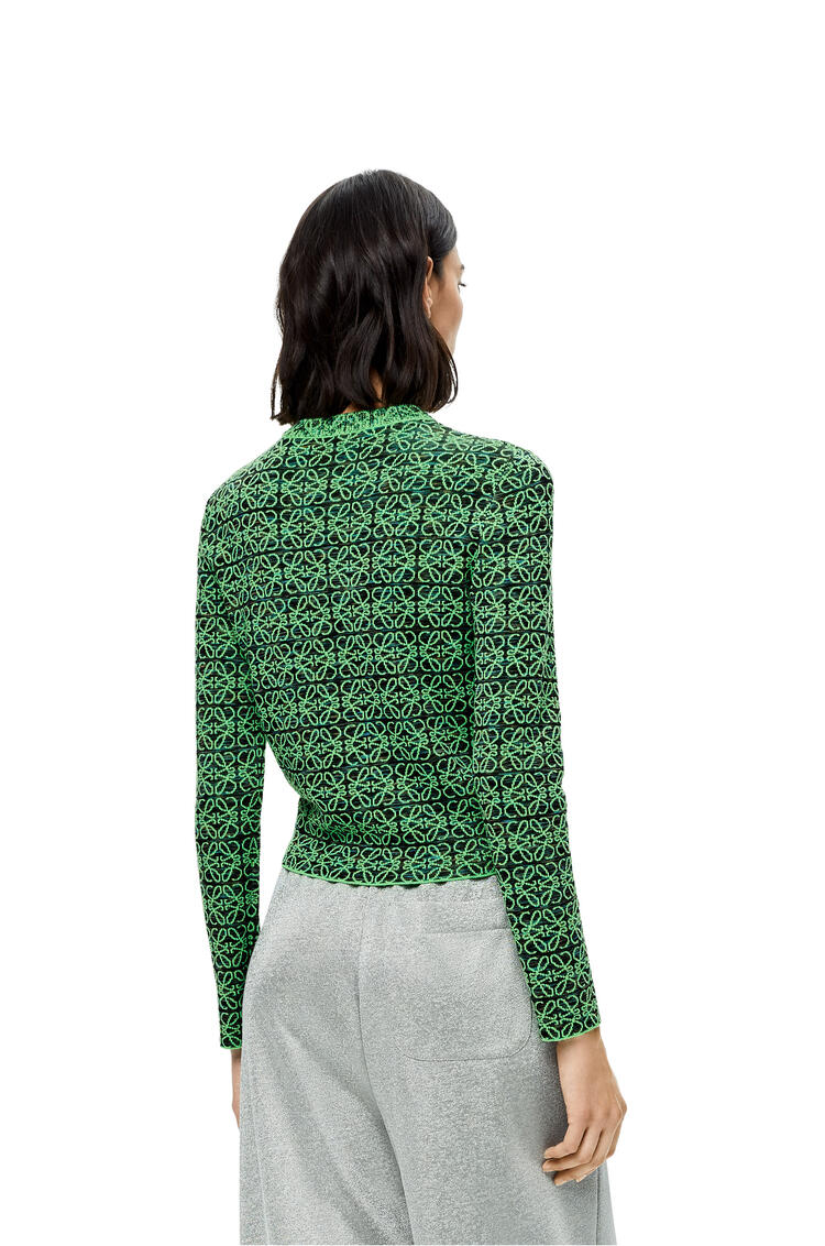 LOEWE Jersey en lana con Anagrama Verde/Negro pdp_rd