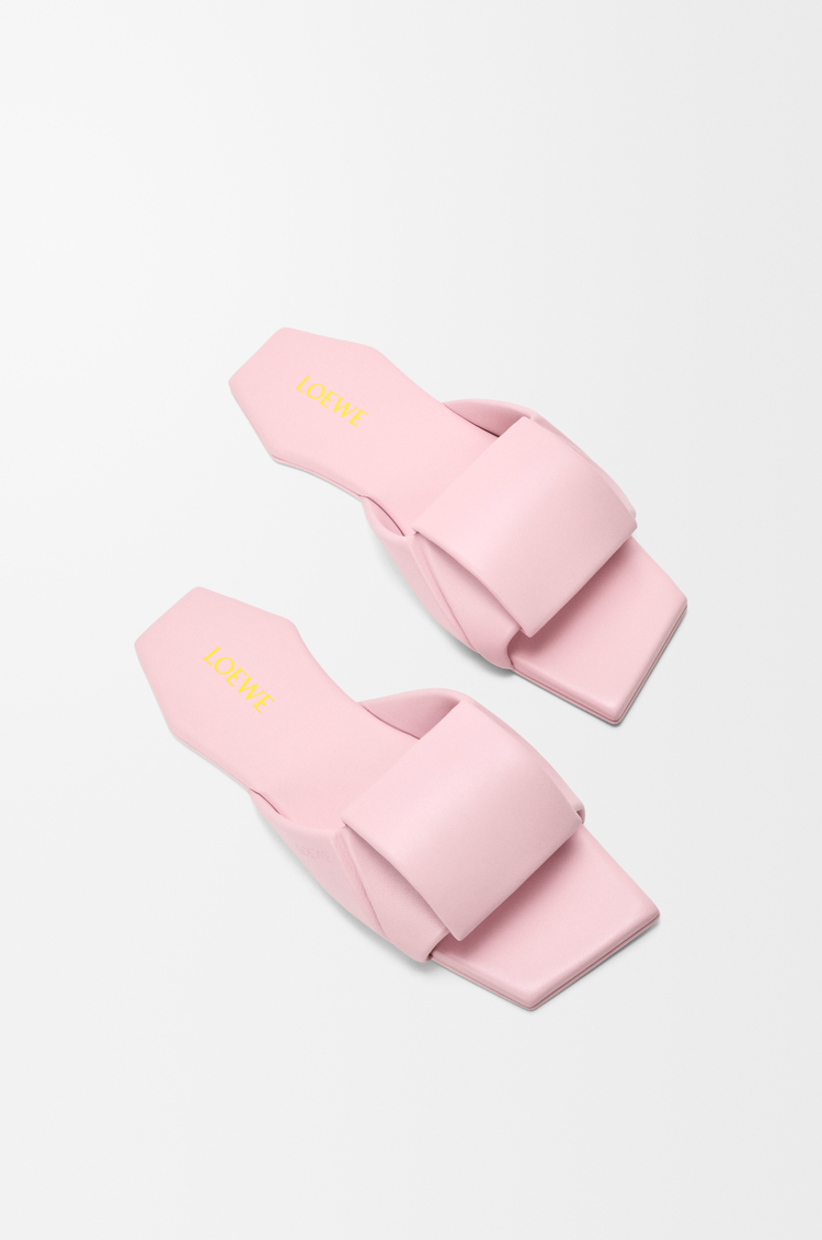 LOEWE Origami Pantolette aus Lammleder Kristallrosa
