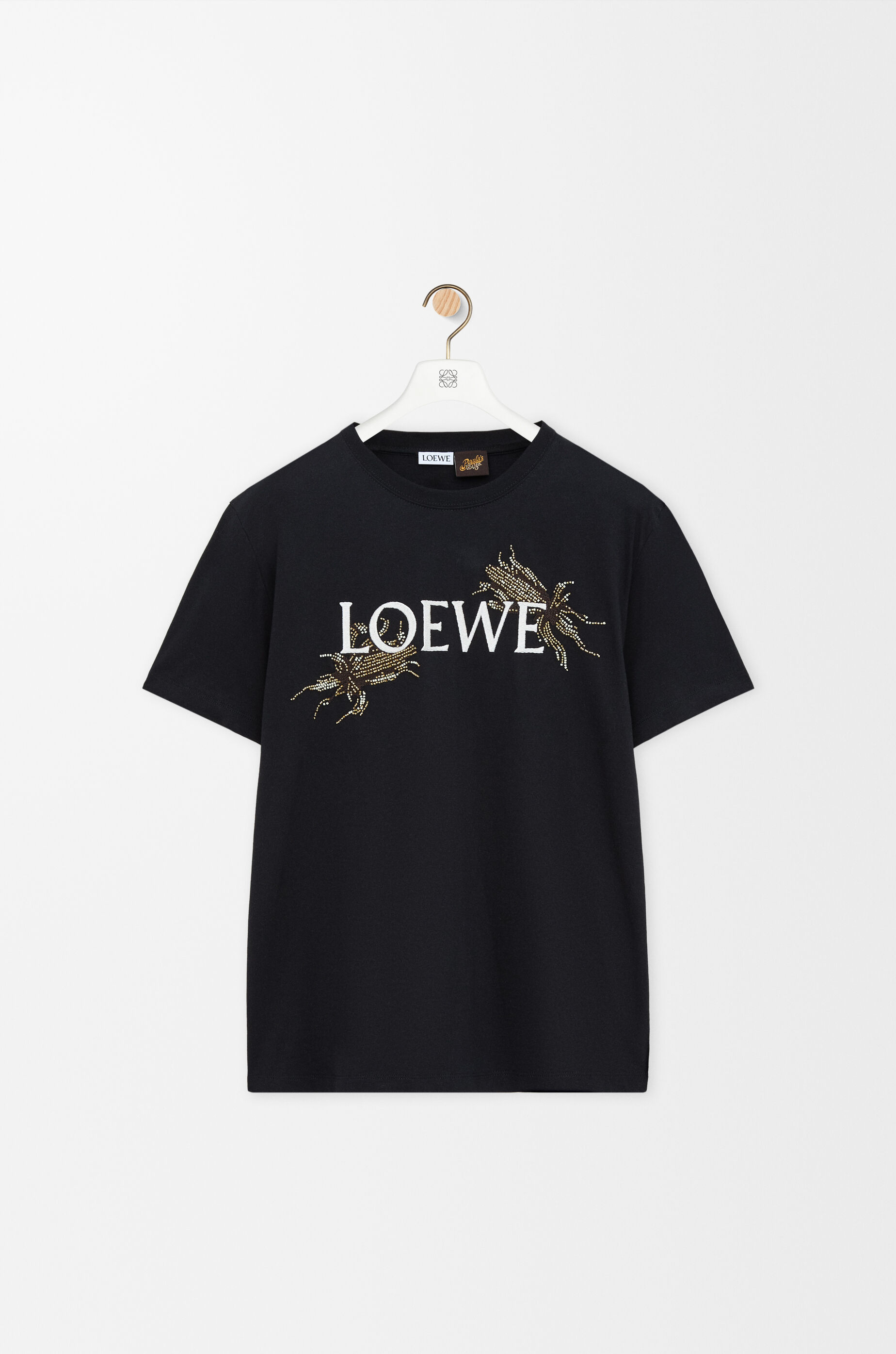 【最終値下げ】LOEWE ブラックポロシャツ ロゴ刺繍付き エンベリッシュド Tシャツ（コットン） ブラック - ロエベ 日本 公式サイト