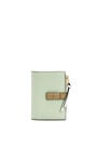 LOEWE Slim zip bifold wallet in soft grained calfskin Spring Jade/Clay Green