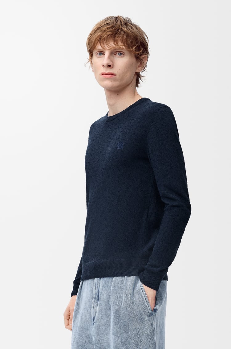 LOEWE Sweater in cotton blend Navy Blue